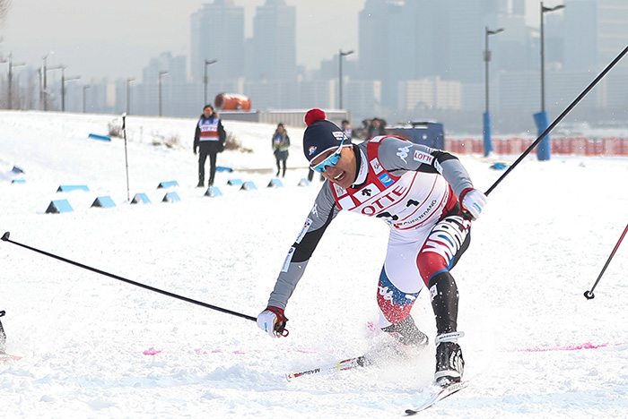 In this file photo taken on Jan. 20, 2017, skier Kim Magnus competes in a special sprint event at the Seoul International Cross-Country Competition in Seoul.